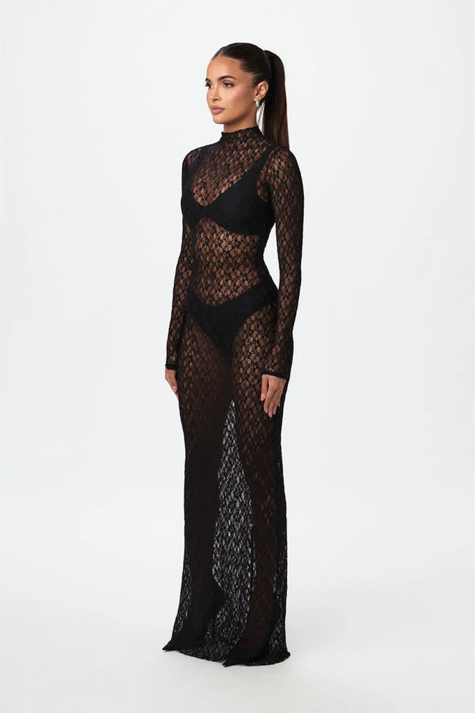 Lace Maxi Dress Naked Wardrobe