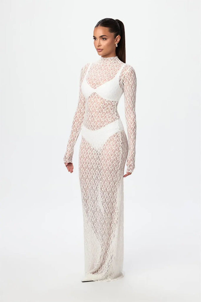 Lace Maxi Dress Naked Wardrobe