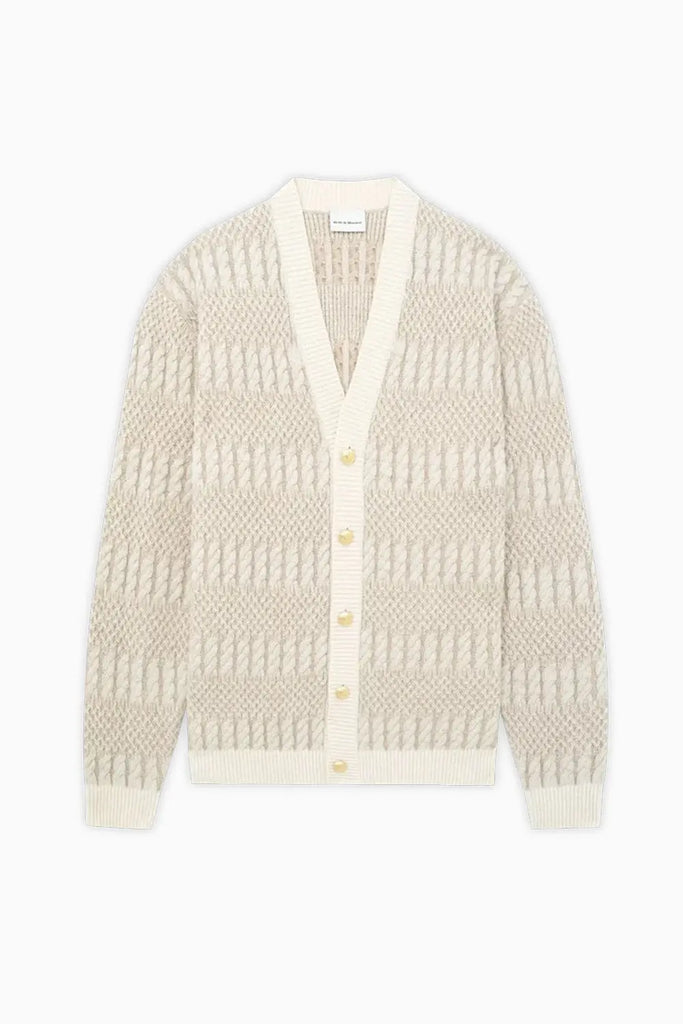 Le Cardigan Torsades Bicolore Drôle de Monsieur