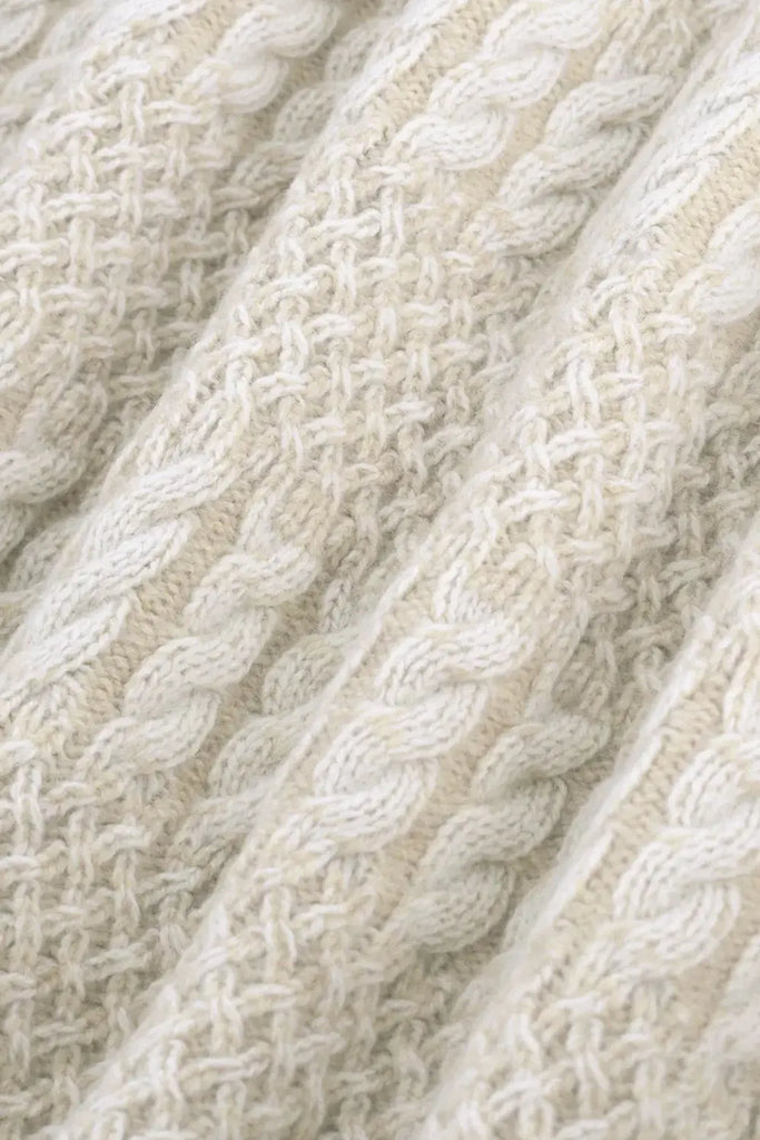 Le Cardigan Torsades Bicolore Drôle de Monsieur