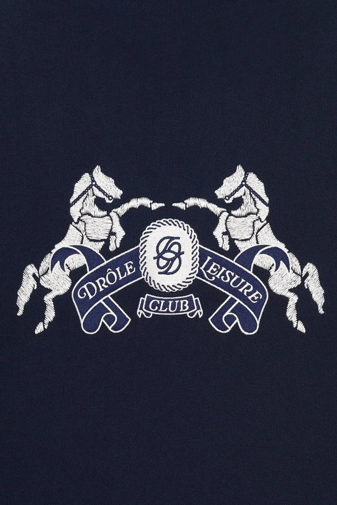 Le Hoodie Emblème Chevaux Drôle de Monsieur