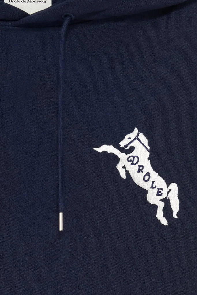 Le Hoodie Emblème Chevaux Drôle de Monsieur
