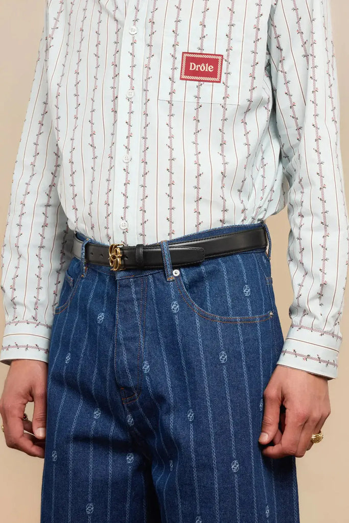 Le Jean Baggy Monogramme Drôle de Monsieur