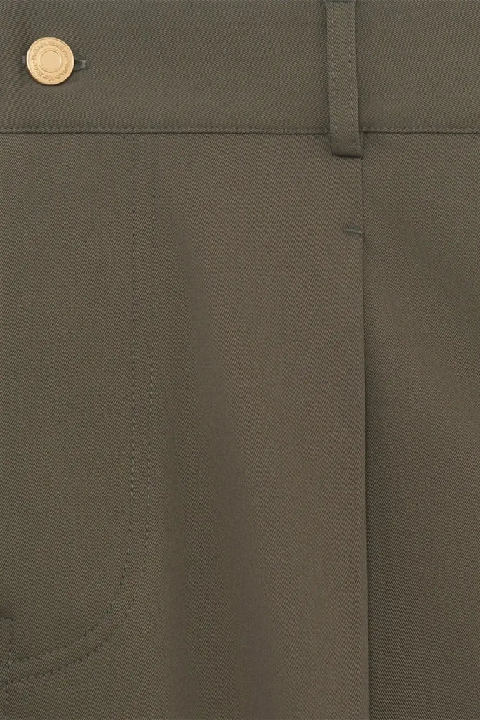 Le Pantalon Cropped Twill Drôle de Monsieur