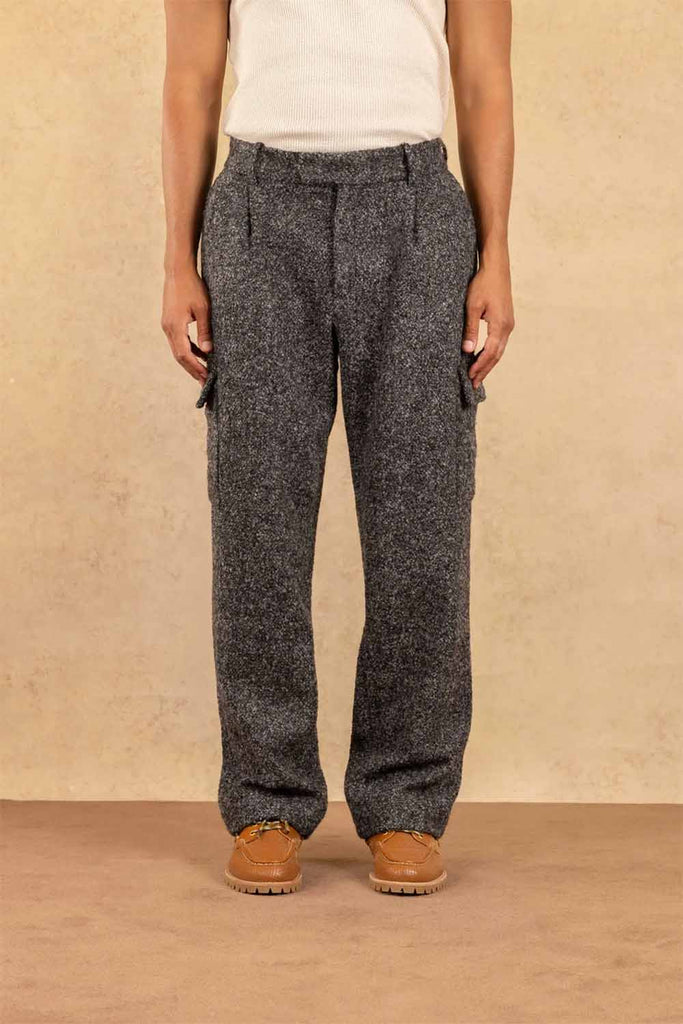 Le Pantalon Tweed Chiné Drôle de Monsieur