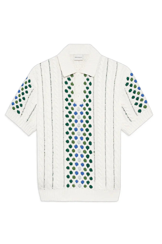 Le Polo Maille Brodé for Mens Drôle de Monsieur