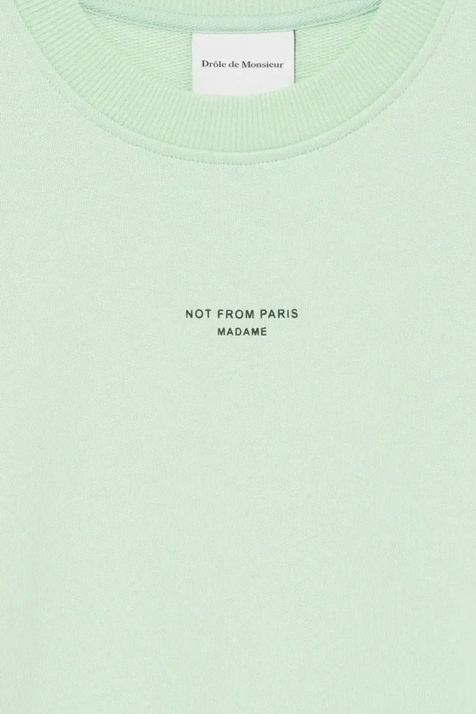 Le Sweatshirt Slogan Classique for Mens Drôle de Monsieur