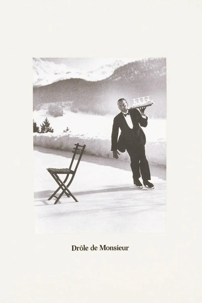 Le T-Shirt Ice Skating Waiter Drôle de Monsieur