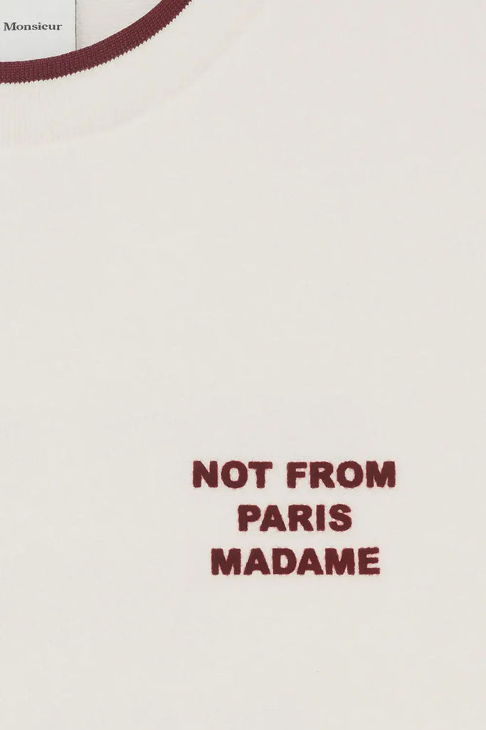Le T-Shirt Slogan Piqué Drôle de Monsieur