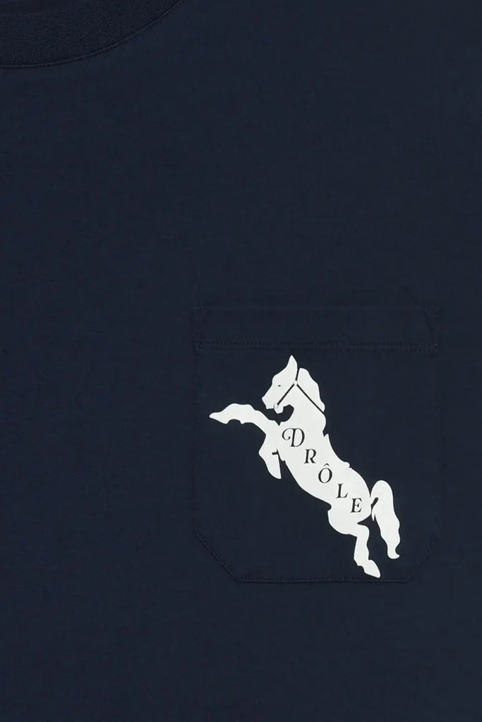 Le T-shirt Embleme Chevaux Drôle de Monsieur