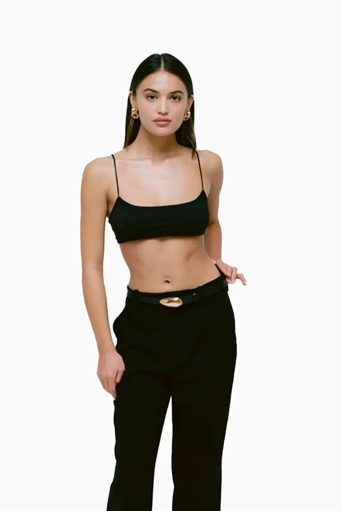 Leather Bean Belt – Black / Gold | Heaven Mayhem Heaven Mayhem