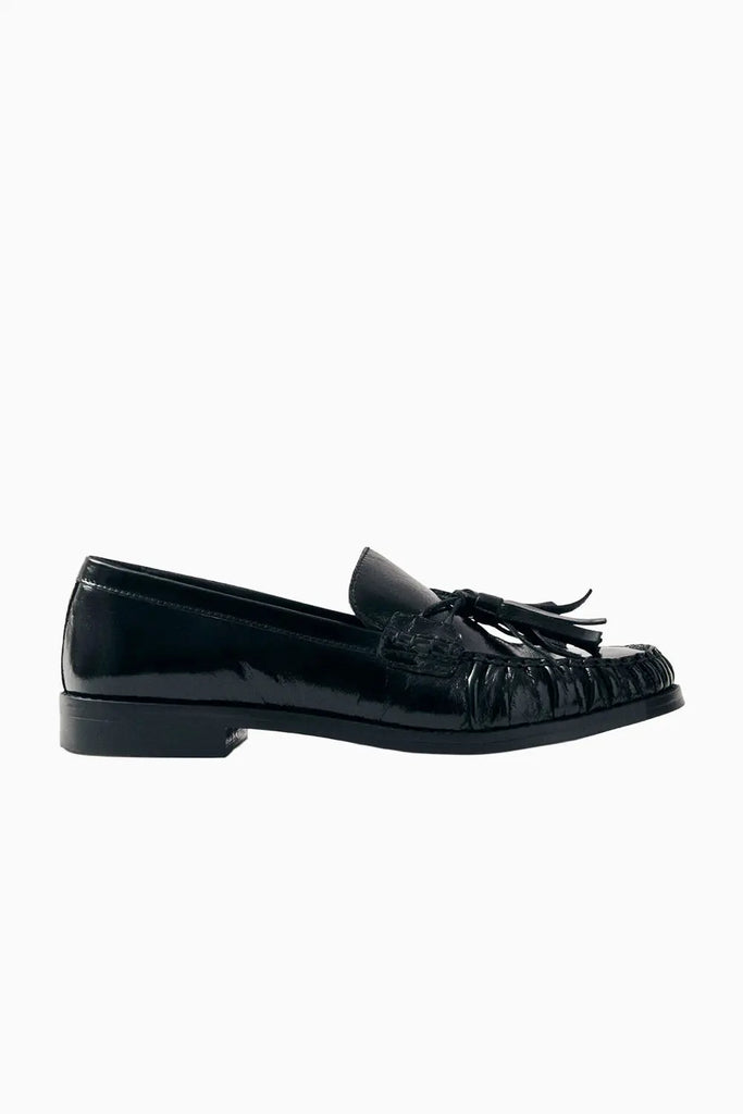 Marietta Black Patent Leather Loafers Alohas