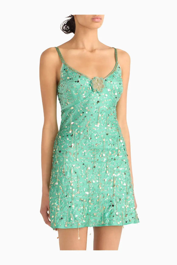 Marta Hand Beaded Mini Dress Asta Resort