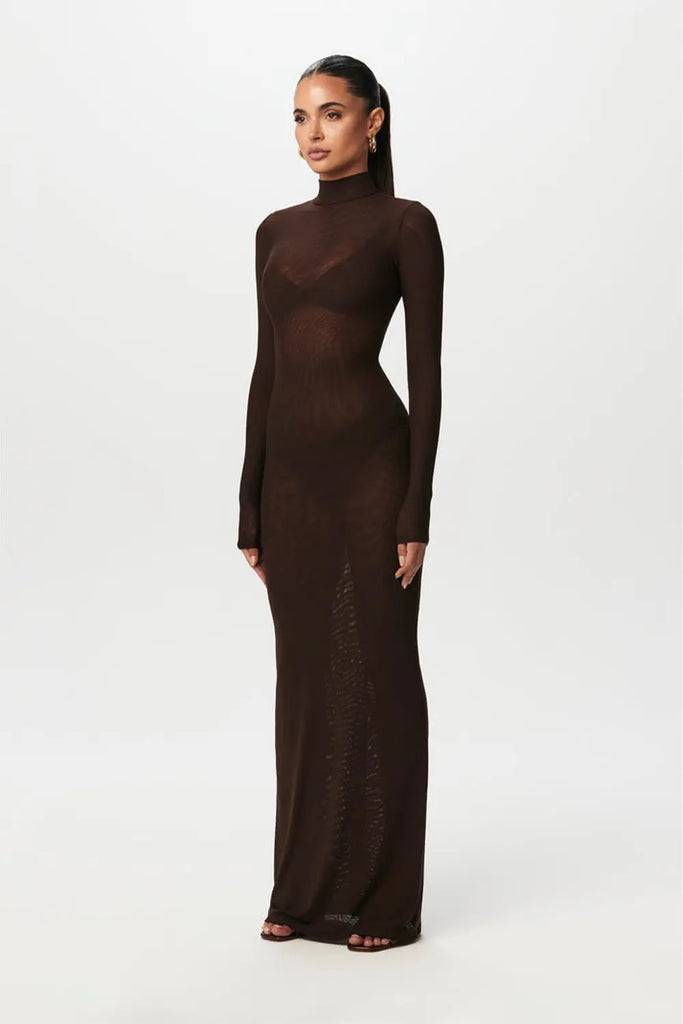 Mesh Maxi Dress Naked Wardrobe