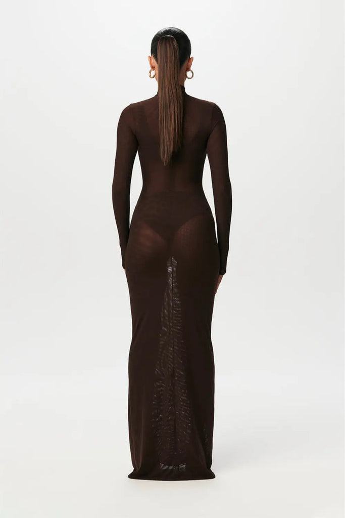 Mesh Maxi Dress Naked Wardrobe