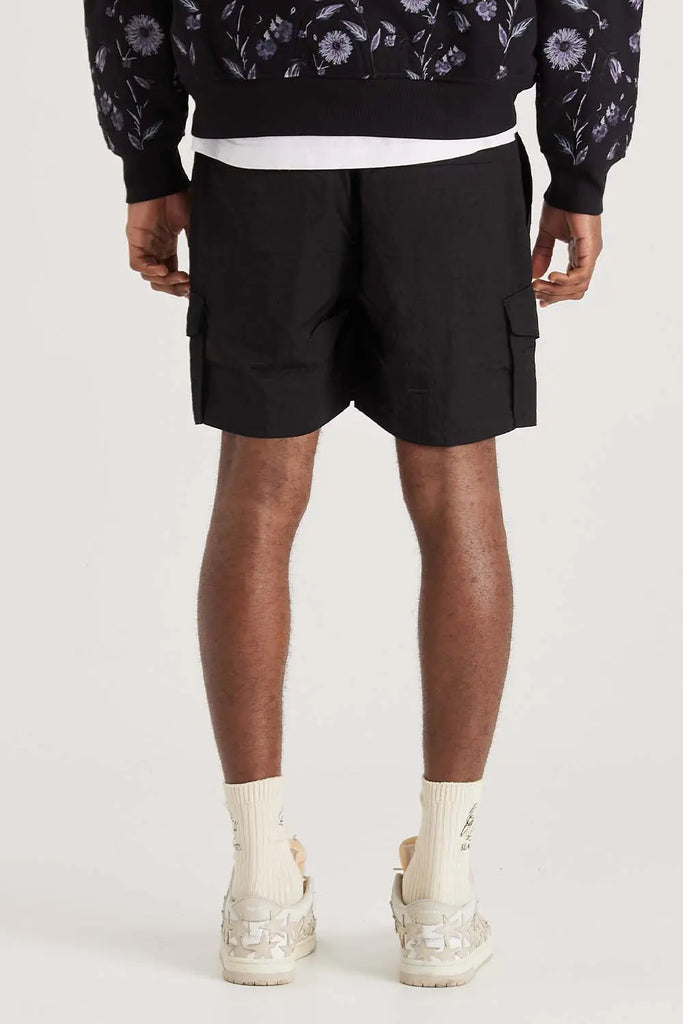 Midnight Crinkle Cargo Short for Mens Only the Blind