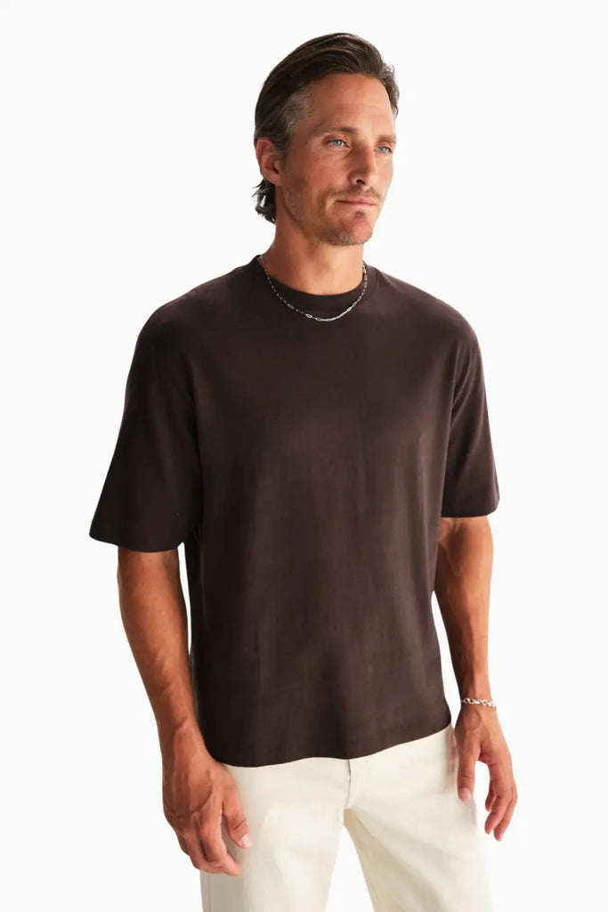 Milton Ss Tee Emorised Cotton for Mens Wax London