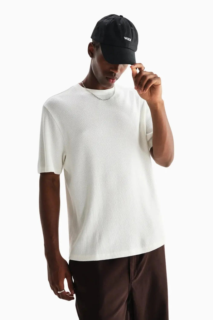 Milton Ss Tee Waffle for Mens Wax London