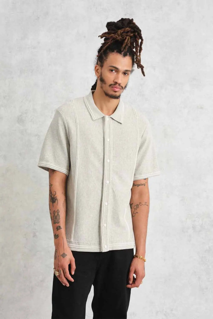 Minori Pocket Shirt Milano Stitch for Mens Wax London