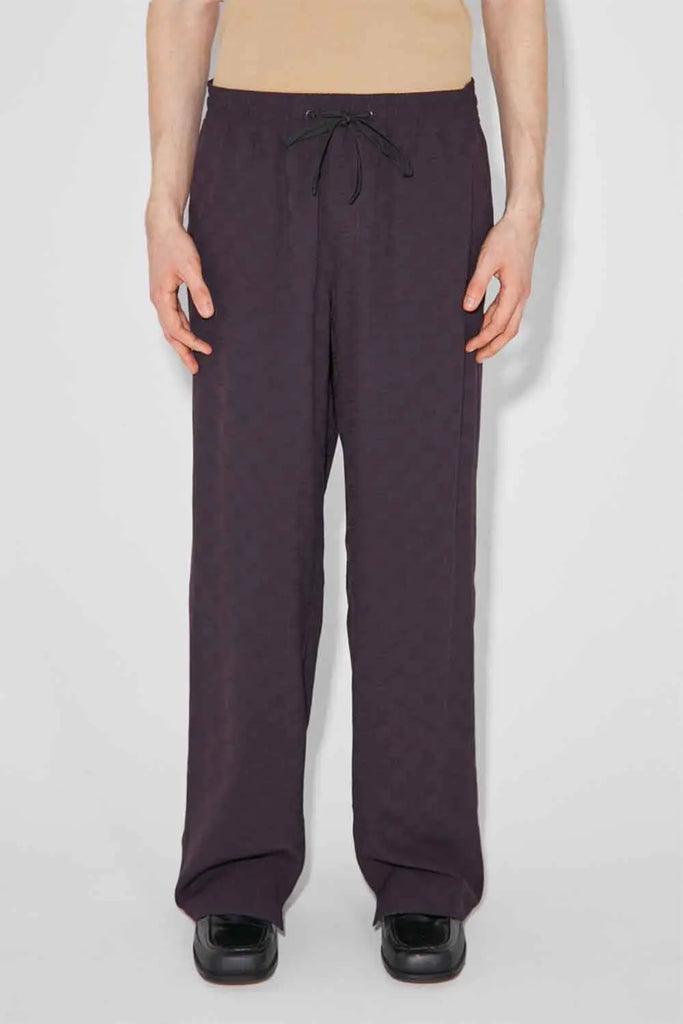 Monogram Viscose Wool Relaxed Trousers for Mens Misbhv