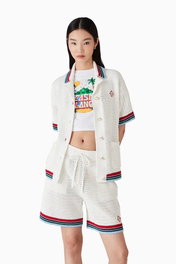 Montagne Ondulee Crochet Shirt Casablanca