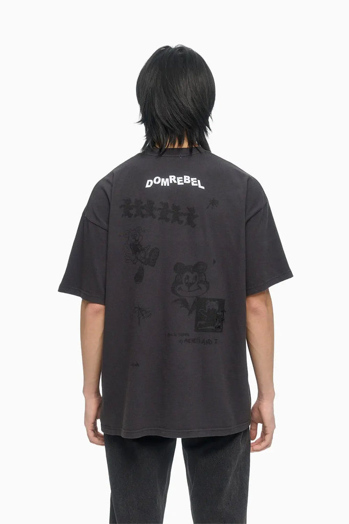 NY BEAR SKETCH T-SHIRT Domrebel