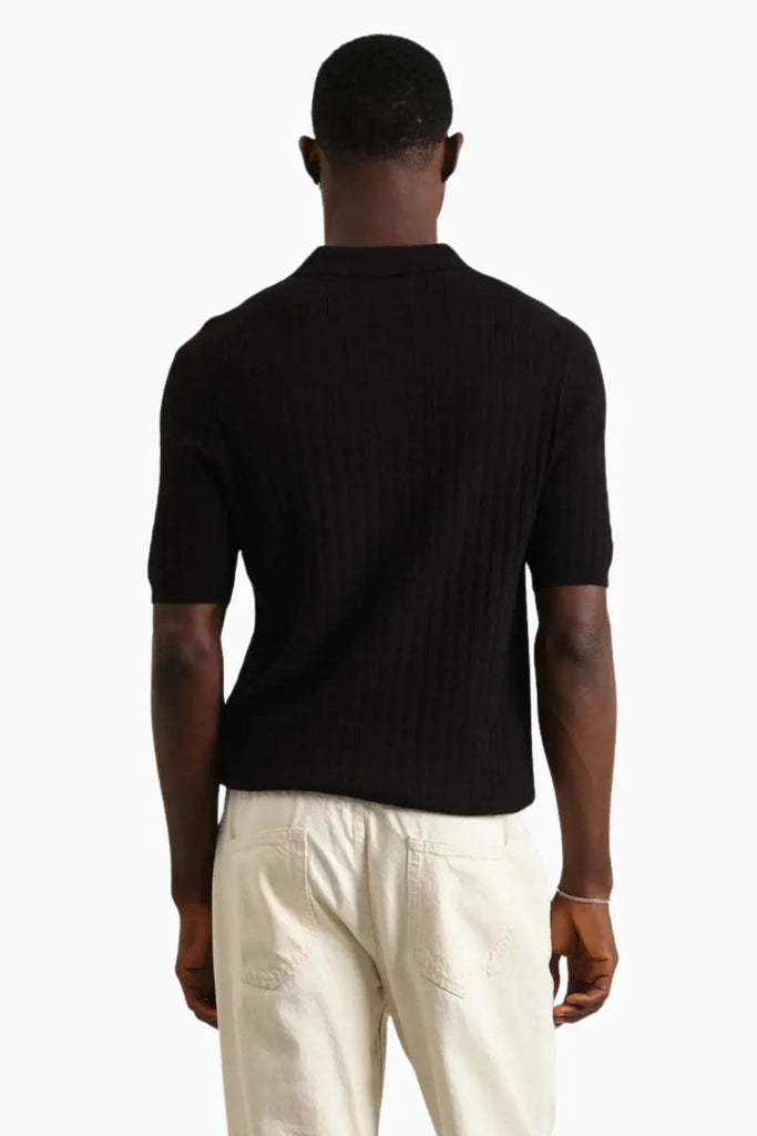 Naples Polo Diamond Stripe for Mens Wax London