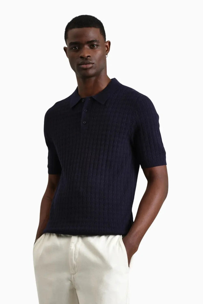 Naples Polo Diamond Stripe for Mens Wax London