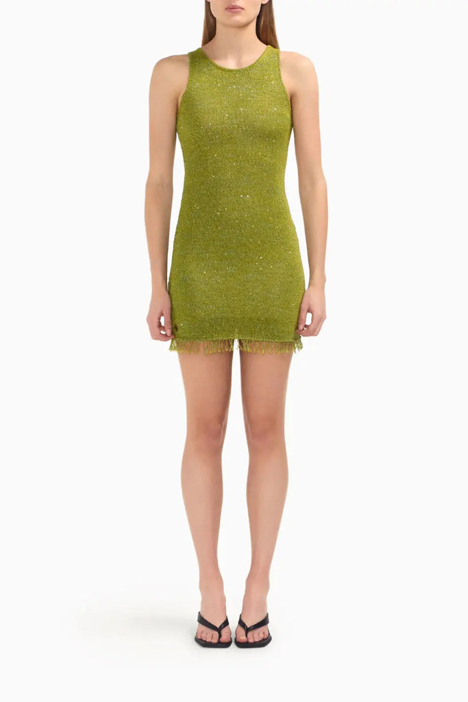 Natalia Sequin-embellished Knit Mini Dress Asta Resort