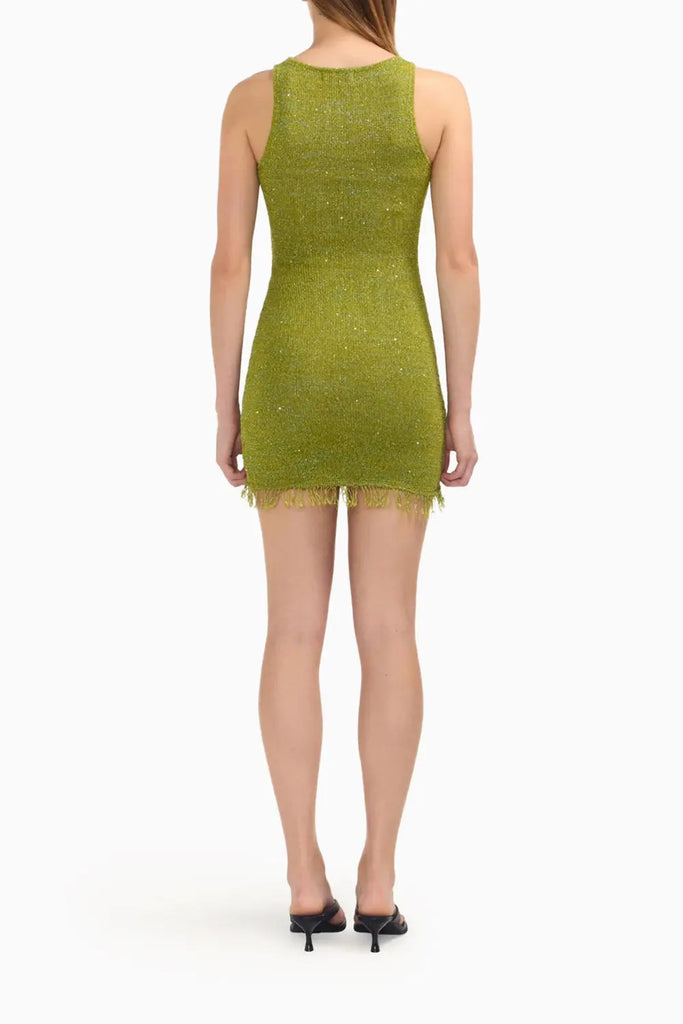Natalia Sequin-embellished Knit Mini Dress Asta Resort