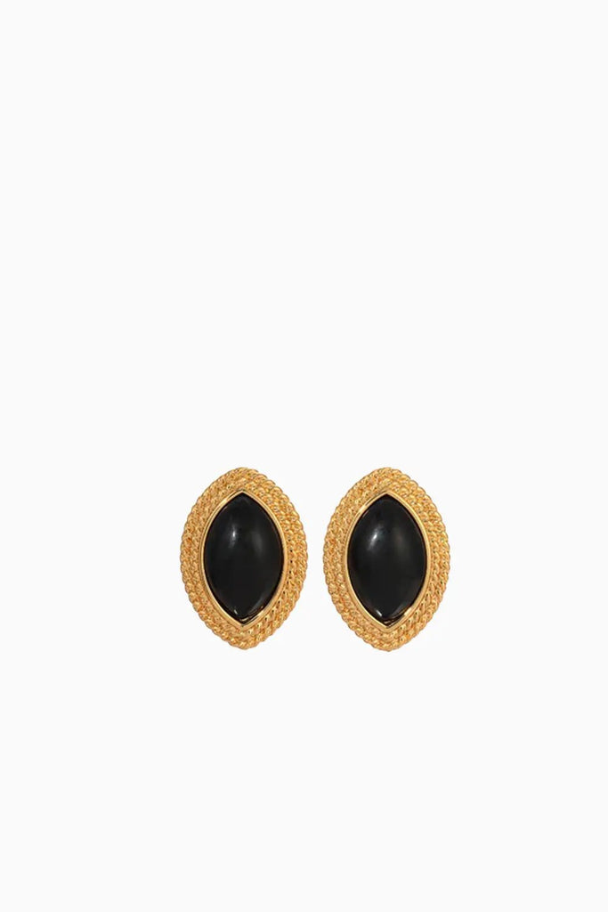 Noir Earrings – Black &amp; Gold Heaven Mayhem
