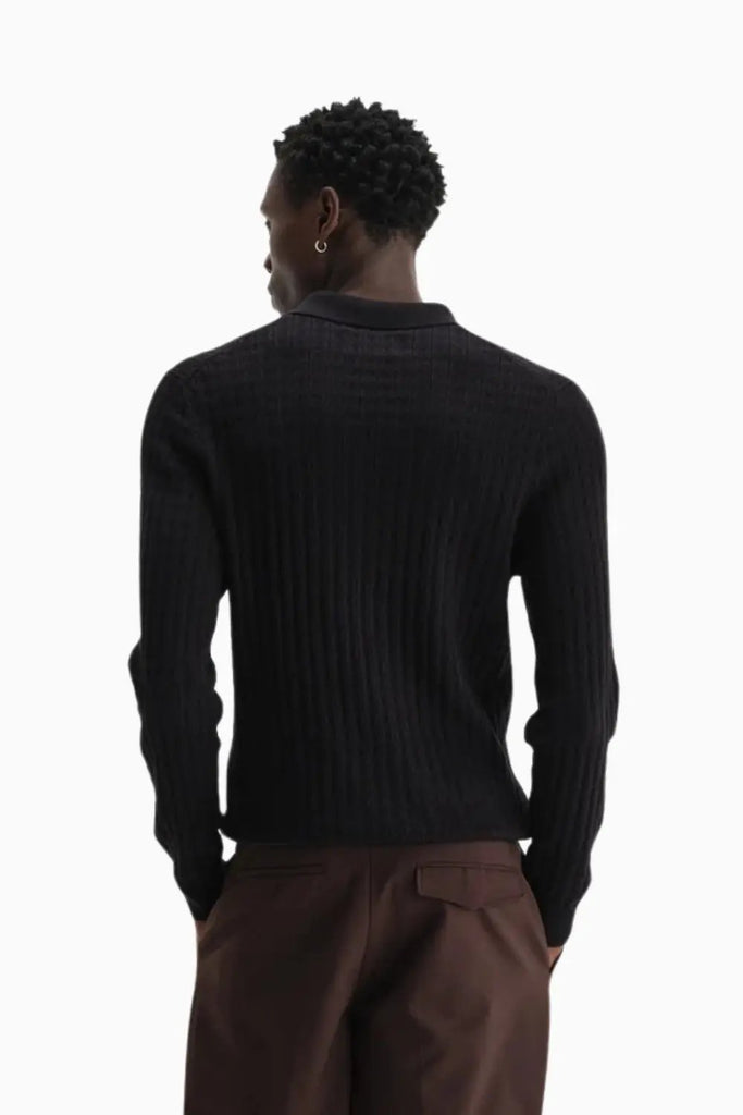 Oban Polo Diamond Stripe for Mens Wax London