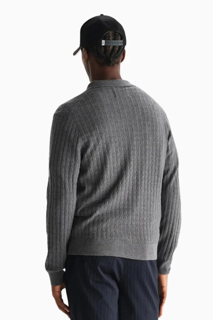 Oban Polo Diamond Stripe for Mens Wax London