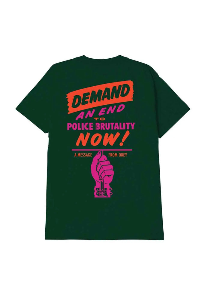 Obey End Police Brutality T-Shirt for Mens Obey