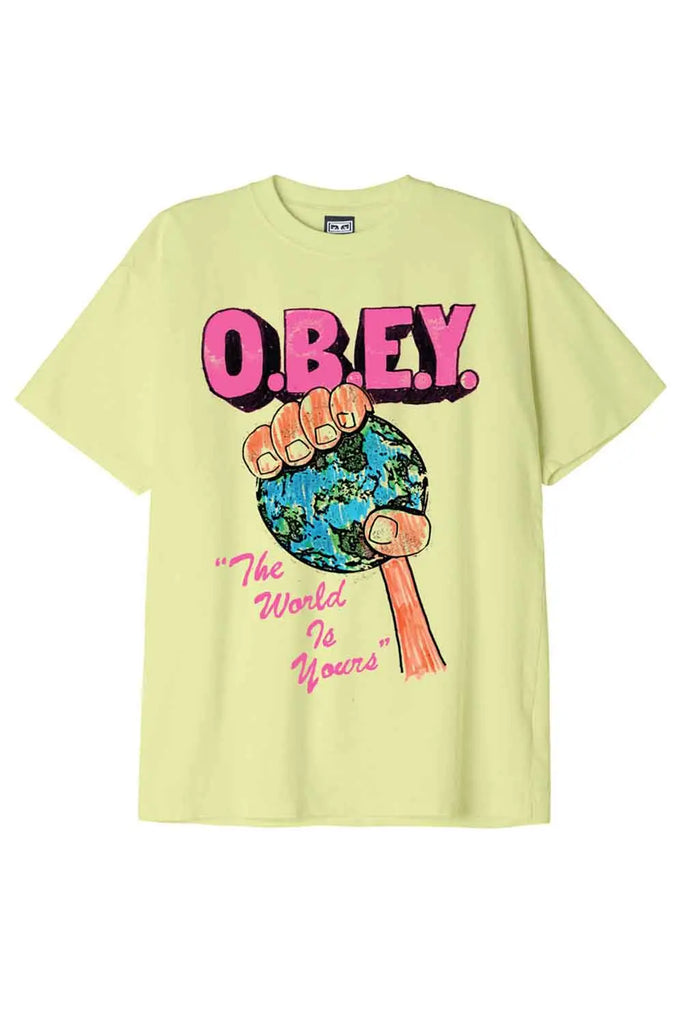 Obey The World Is Yours T-Shirt for Mens Obey