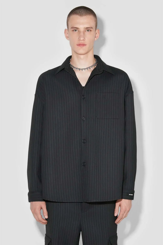 Office Pinstripe Overshirt Misbhv