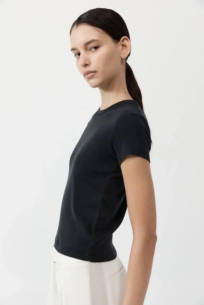 Organic Cotton Baby Tee - Black St Agni
