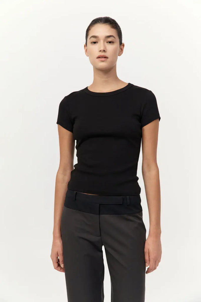 Organic Cotton Baby Tee - Jet Black St Agni