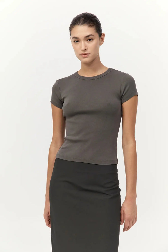 Organic Cotton Baby Tee - Khaki St Agni