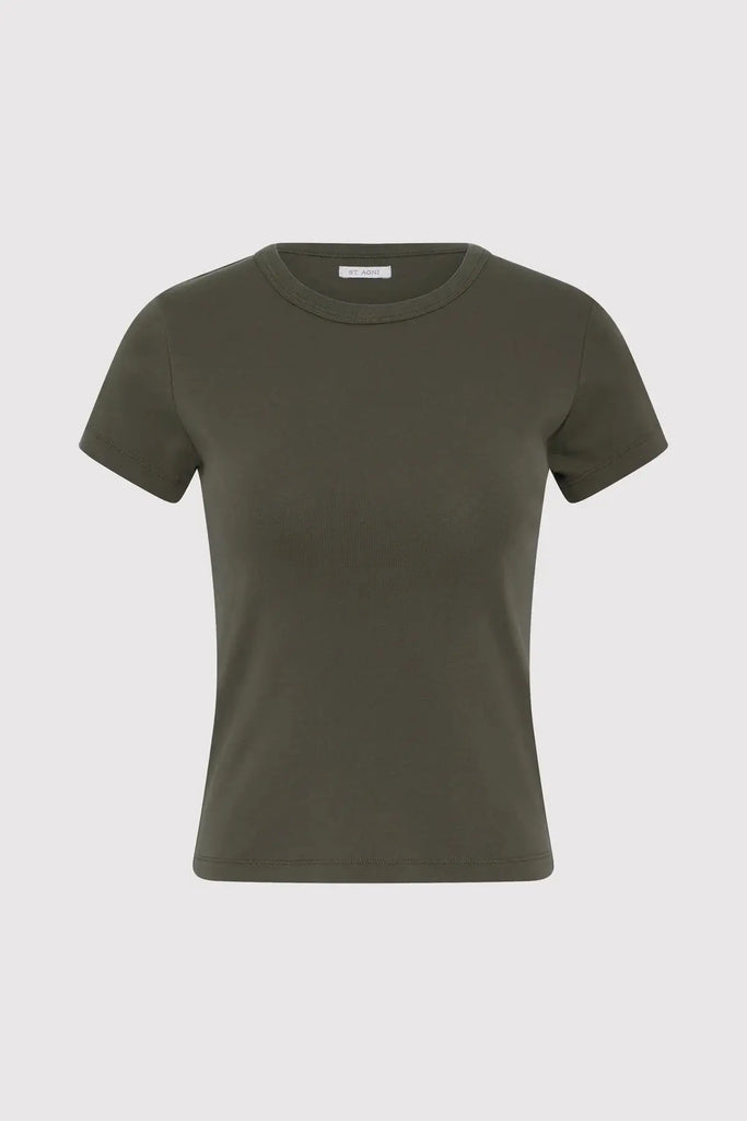 Organic Cotton Baby Tee - Khaki St Agni