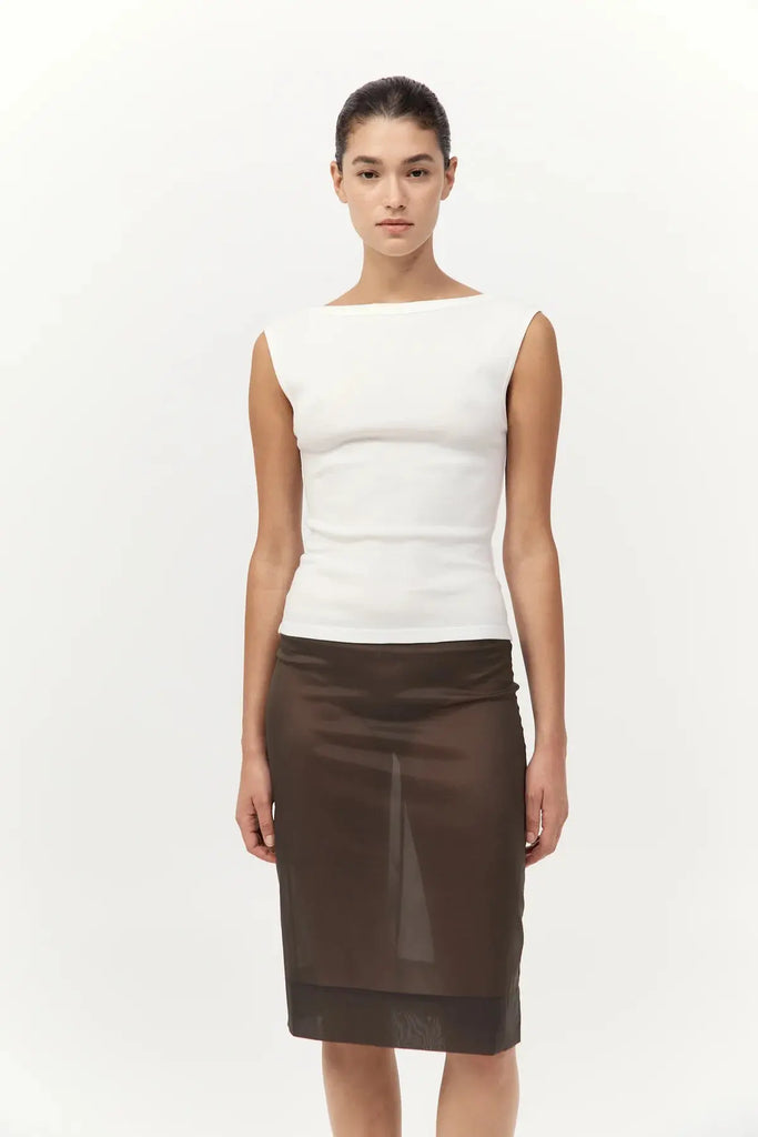 Organic Cotton Ballerina Top - White St Agni