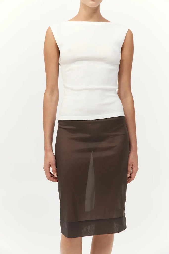 Organic Cotton Ballerina Top - White St Agni