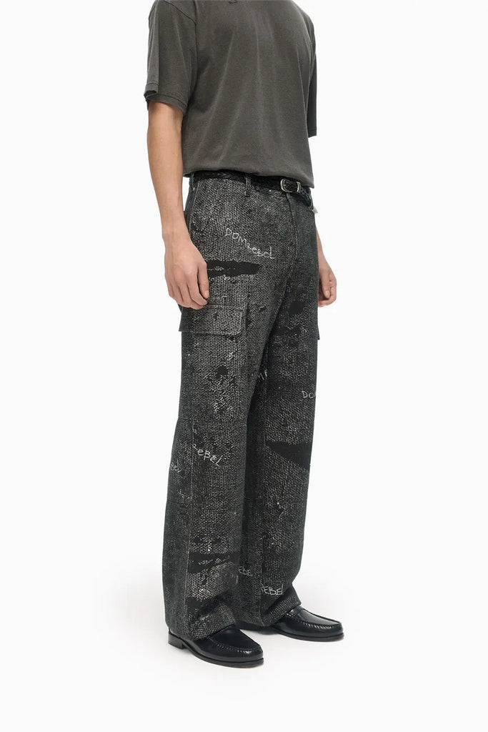 PAINTED CARGO PANTS Domrebel