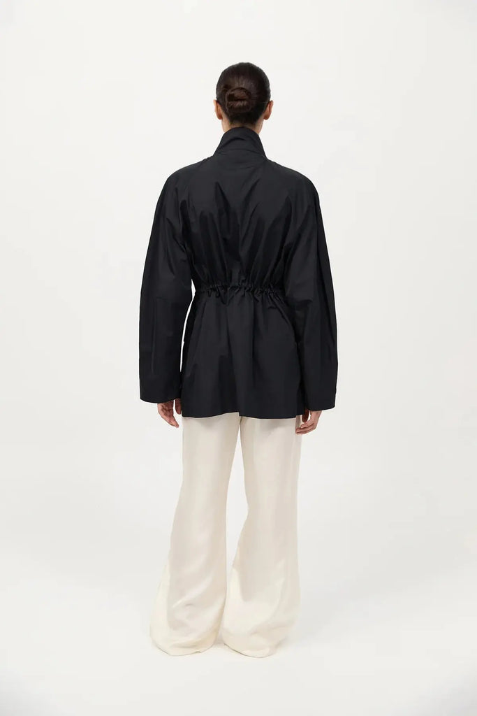 Paper Taffeta Parka - Black St Agni