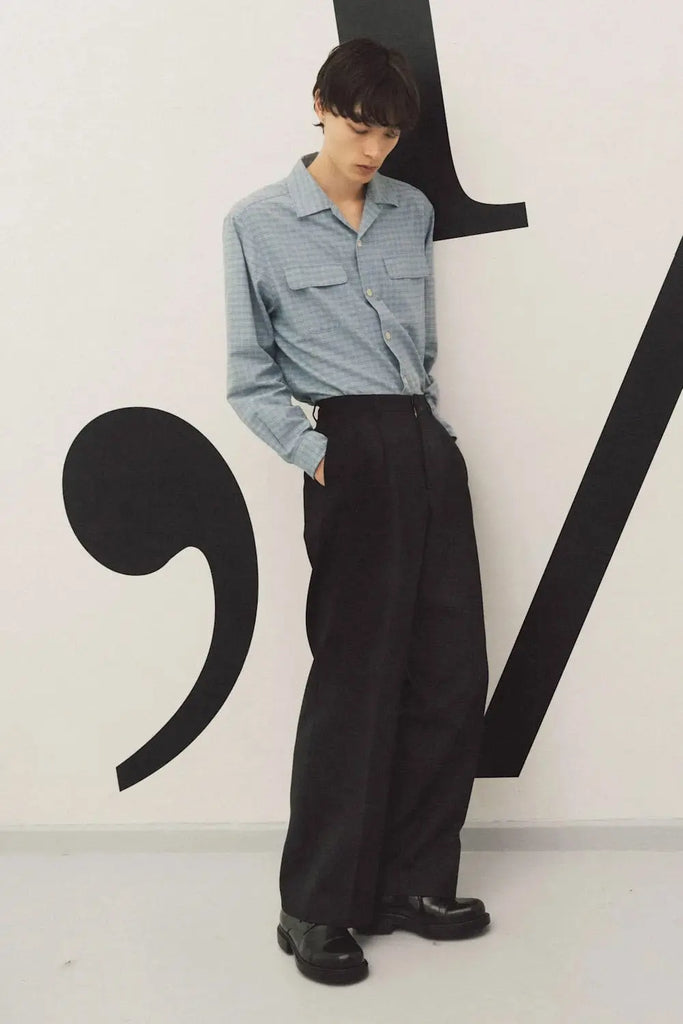 Pocket shirt - Blue check Sunflower