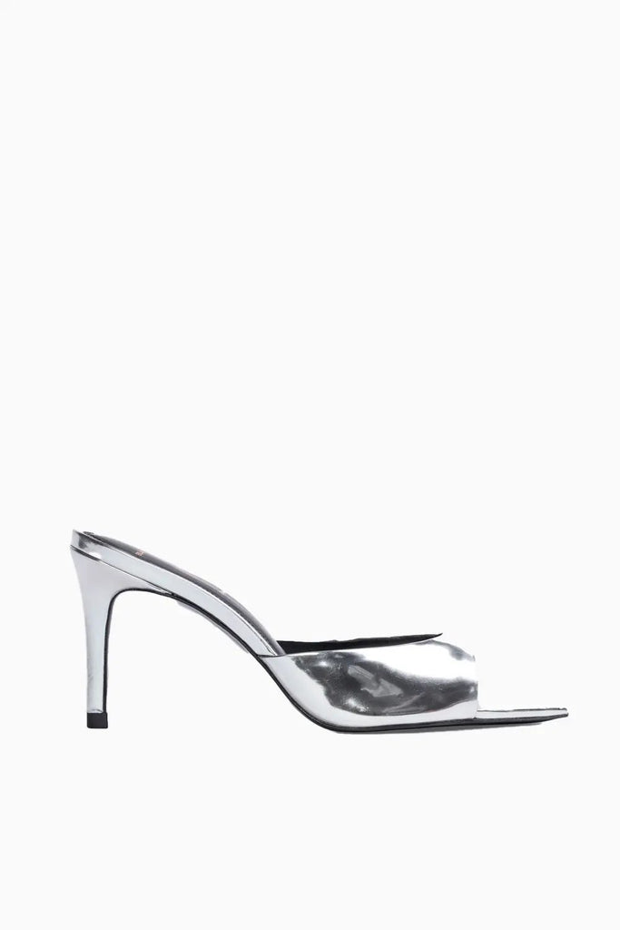 Pointy Toe Slipper Mule Black Suede Studio