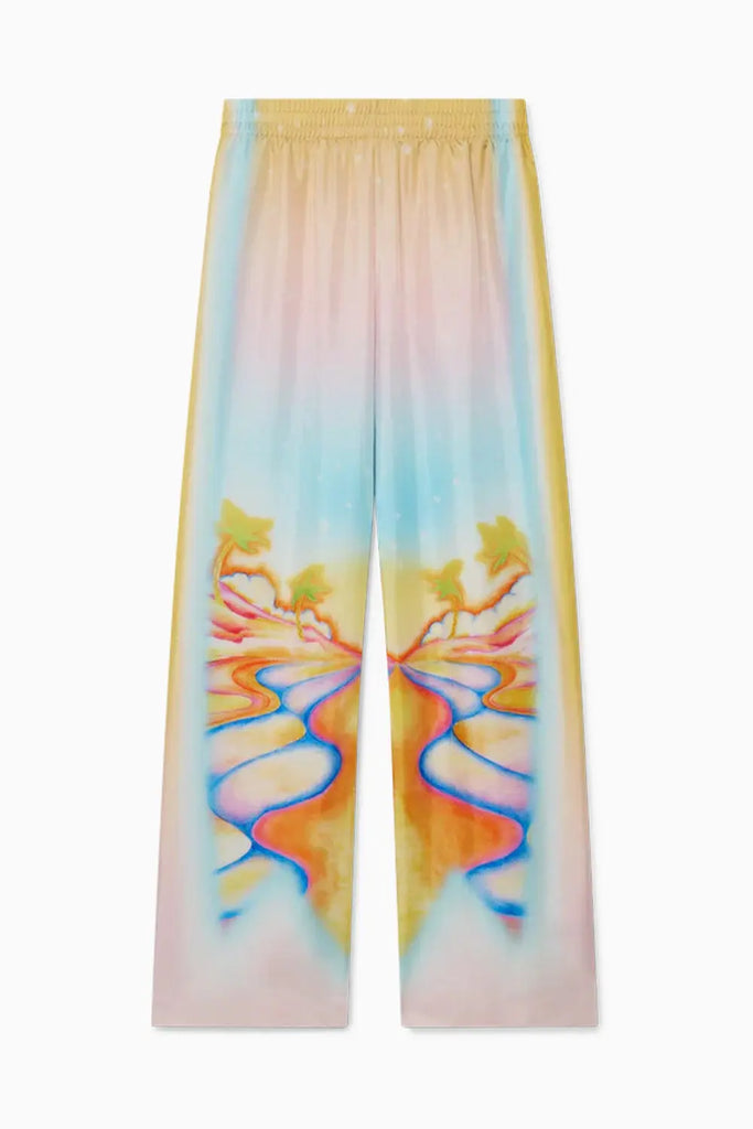 Psychedelic Nirvana Silk Trousers Casablanca
