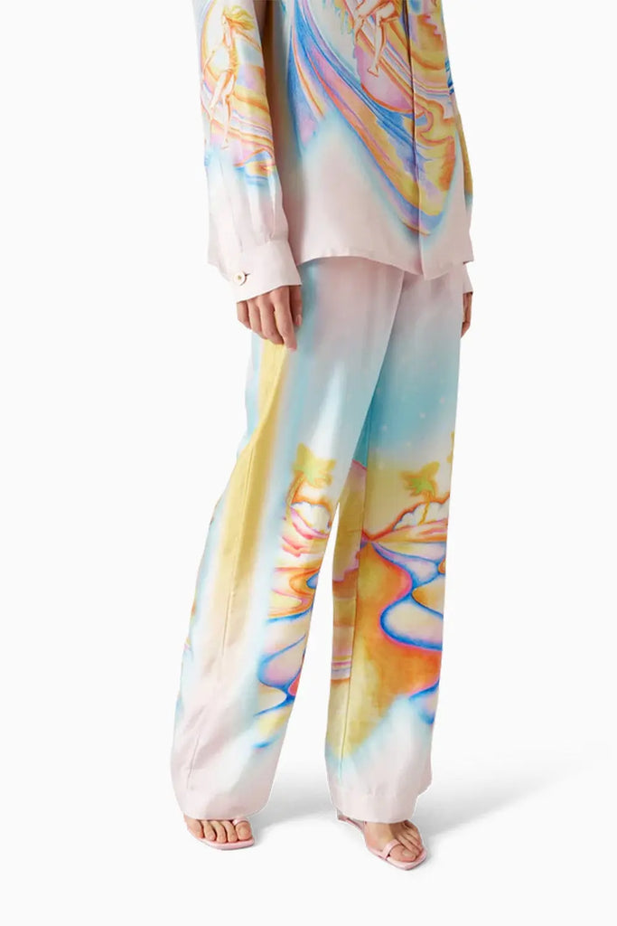Psychedelic Nirvana Silk Trousers Casablanca