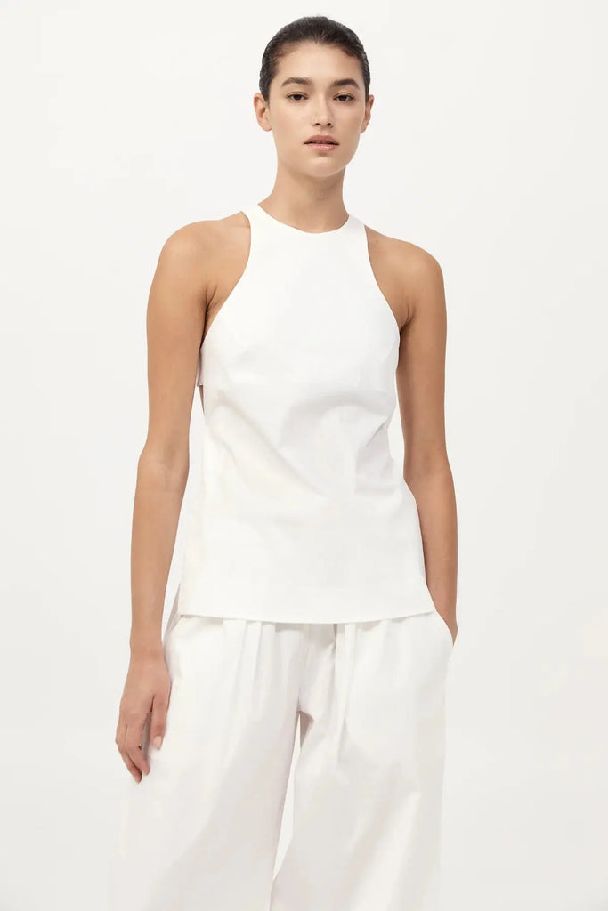 Racerback Top - White St Agni