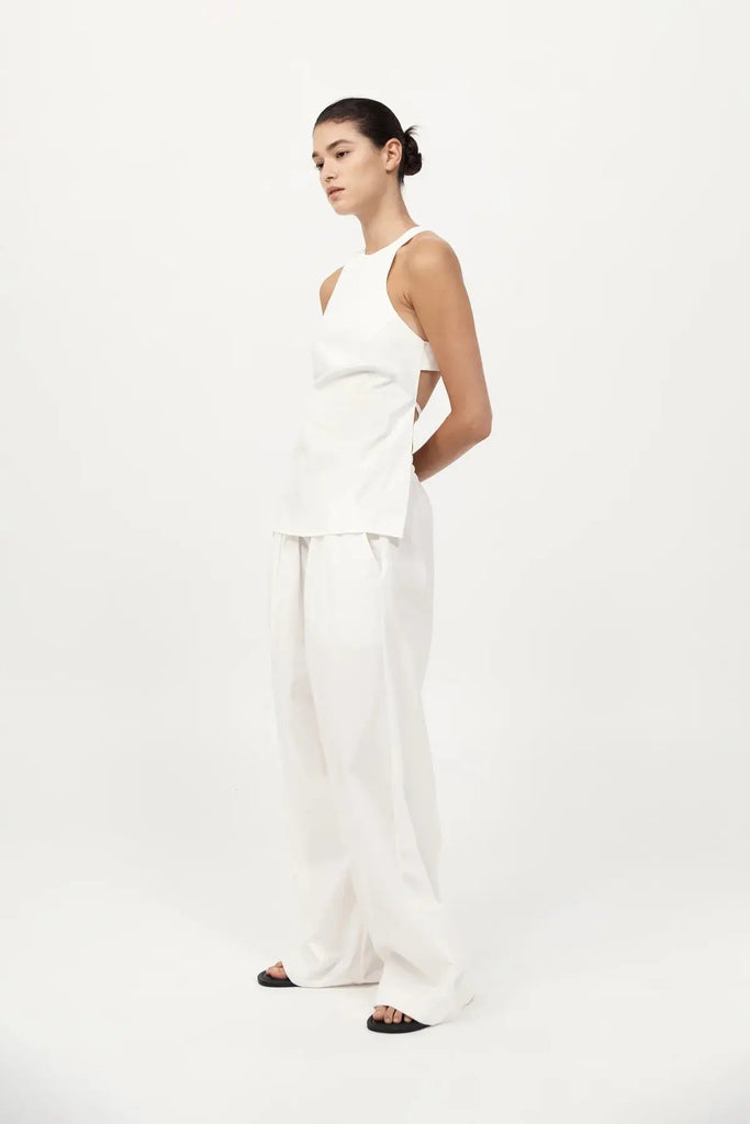 Racerback Top - White St Agni